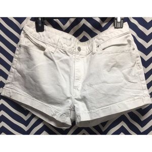 Gap slim cut-off denim shorts.